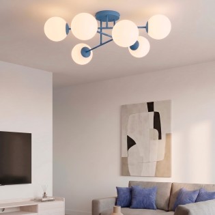 Ceiling Light Nicolo Blue (6 lights)