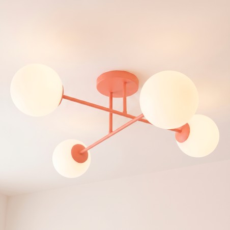 Ceiling Light Nicolo Coral (4 lights)