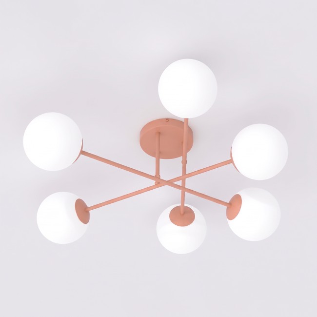 Ceiling Light Nicolo Coral (6 lights)