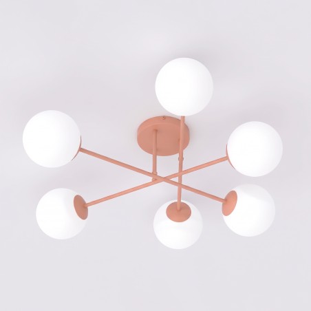 Ceiling Light Nicolo Coral (6 lights)
