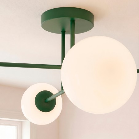 Ceiling Light Nicolo Olive Green (4 lights)