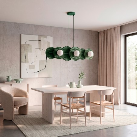 Pendant Lamp Drino Olive Green (6 lights)