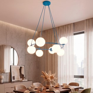 Pendant Lamp Laster Blue (8 lights)