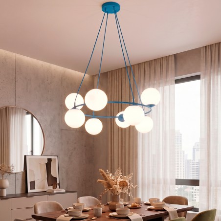 Pendant Lamp Laster Blue (8 lights)