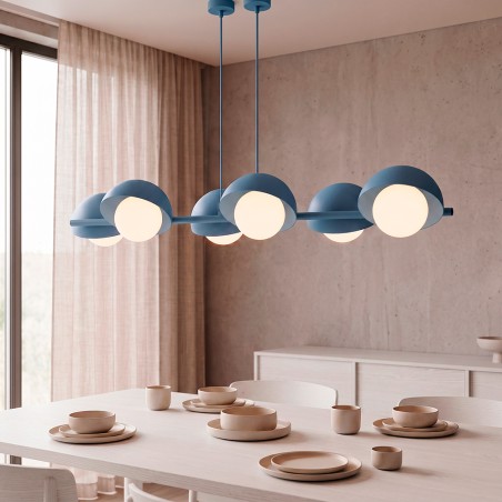 Pendant Lamp Nordessa Blue (6 lights)