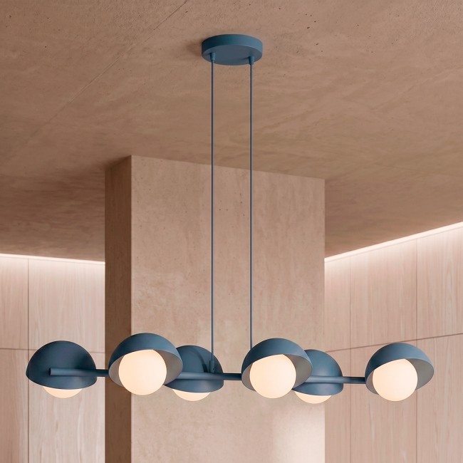 Pendant Lamp Nordessa Blue (6 lights)
