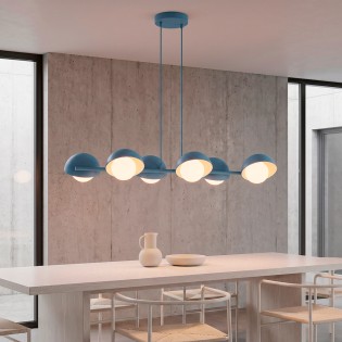 Pendant Lamp Nordessa Blue (6 lights)