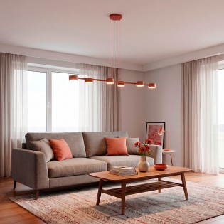 Pendant Lamp Solvi Coral (6 lights)