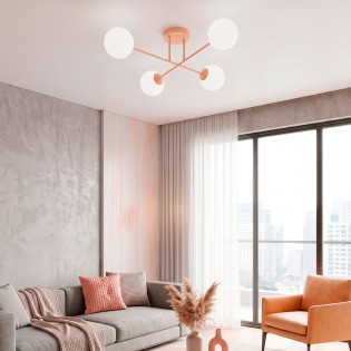 Ceiling Light Nicolo Coral (4 lights)