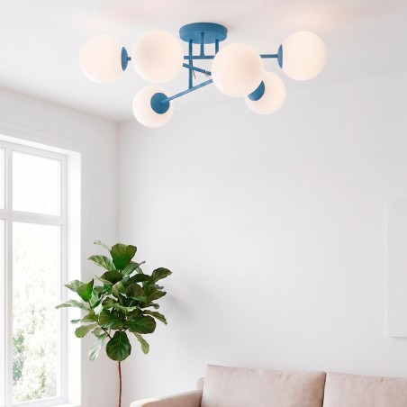 Ceiling Light Nicolo Blue (6 lights)