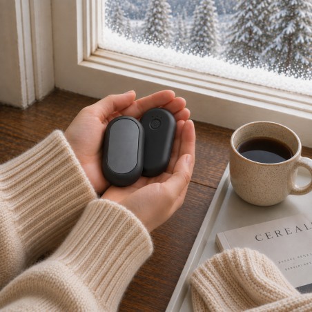 Lymo Black 2-in-1 Rechargeable Hand Warmer