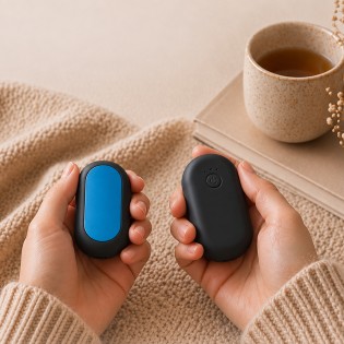 Lymo Black/Azul 2-in-1 Rechargeable Hand Warmer