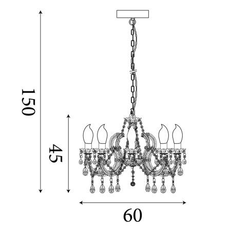 Chandelier Utah (8 lights)