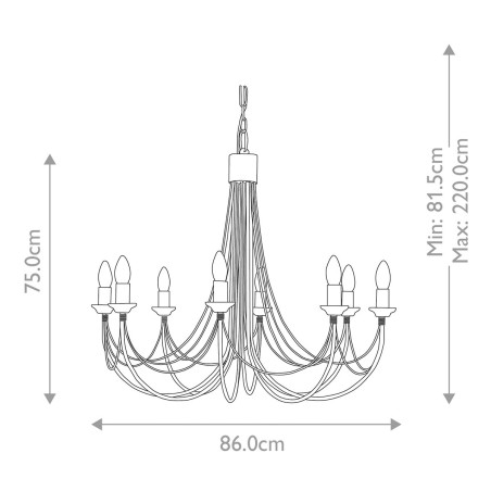 Chandelier Carisbrooke (8 Lights)