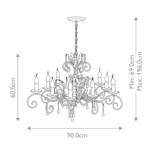 Chandelier Amarilli (10 Lights)
