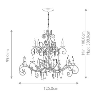 Chandelier Amarilli (15 Lights)