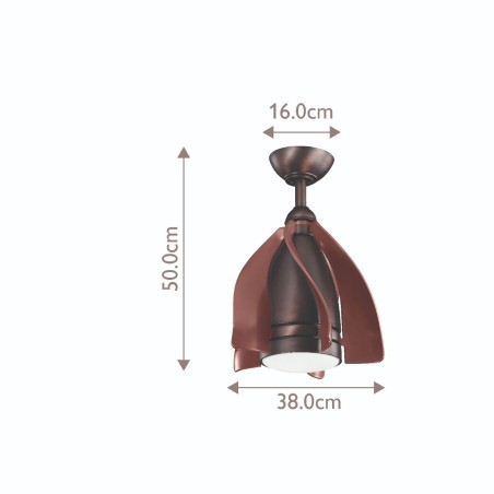 Ceiling fan LED Terna (10W)