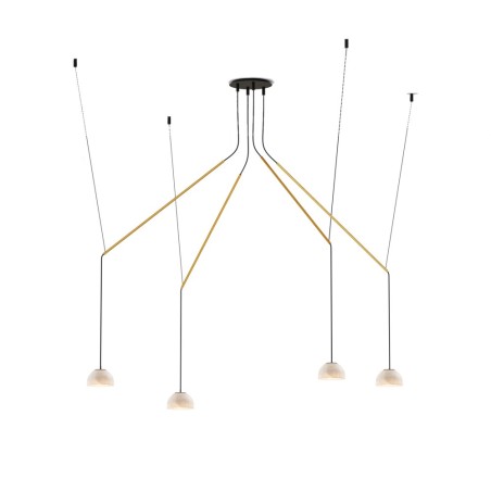 Lámpara colgante LED Absidiola Mini Alabastro Móvil (4x3.5W)