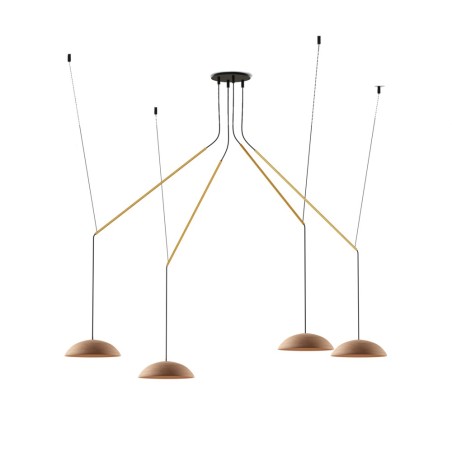 Lámpara colgante LED Absidiola Plato Móvil (4x3.5W)