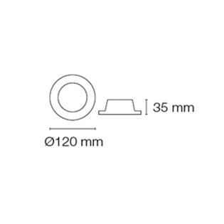 Recessed light Led Eye rounded (7+7W)