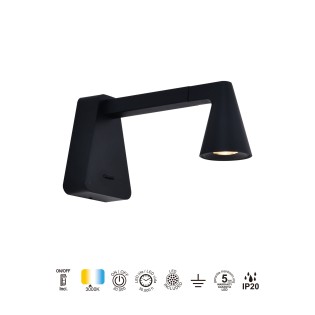 Aplique LED con interruptor Africa (5W)