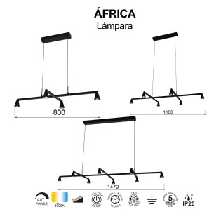 Lámpara de techo LED Africa (42W)
