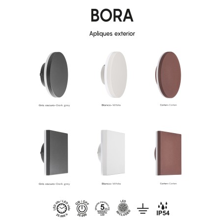 Bora II LED-Wandleuchte für den Außenbereich (9,6 W)