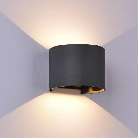 Aplique de exterior LED Davos II Dim (2x6W - 2700K)