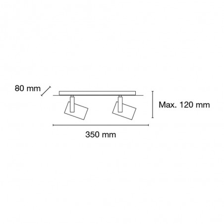 Track light-Spotlight Oroel (2 X Gu10)