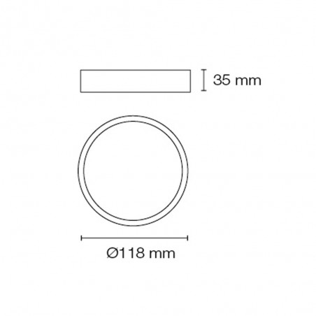 Downlight Superficie  Prim Blanco 8W