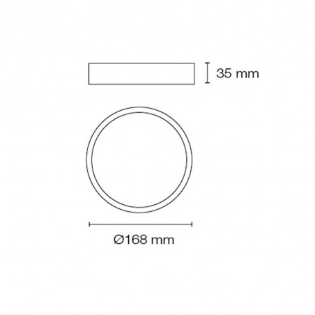 Downlight Superficie Prim Gris (15W. 1275Lm)