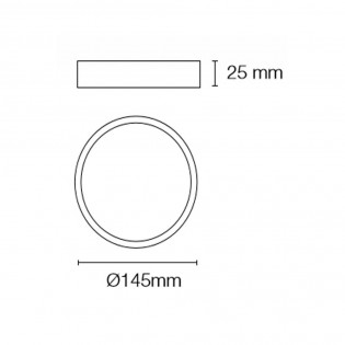 LED Downlight rounded Kaju  (16W)