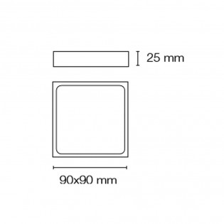 Downlight Superficie  Kaju Gris 8W