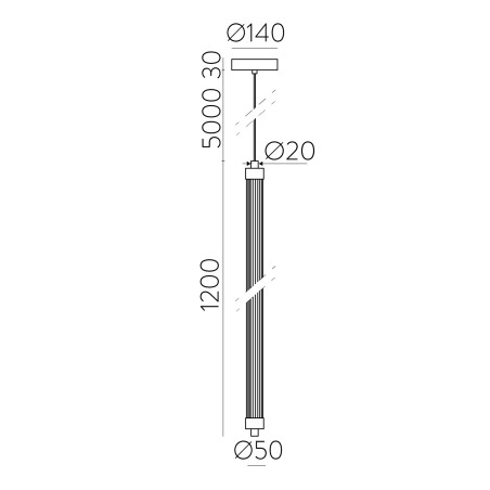 LED Pendant Lamp Lineo (22W)