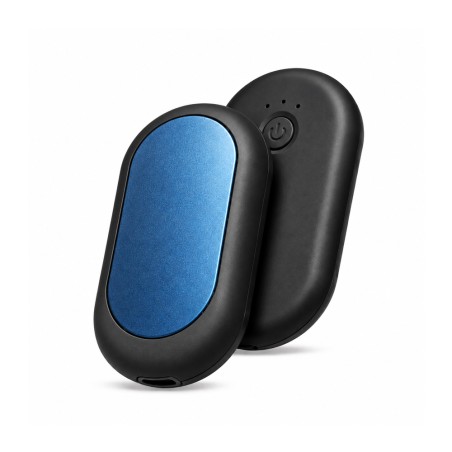 CALIENTA MANOS  MAGNETICO ABS 2000mAh*2 NEGRO/AZUL