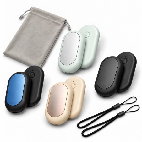 CALIENTA MANOS  MAGNETICO ABS 2000mAh*2 VERDE MINT