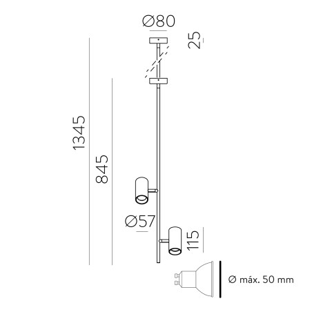 Pendant Lamp Gina (2 lights)