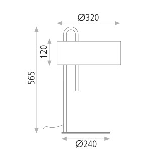 Table Lamp Clip Black