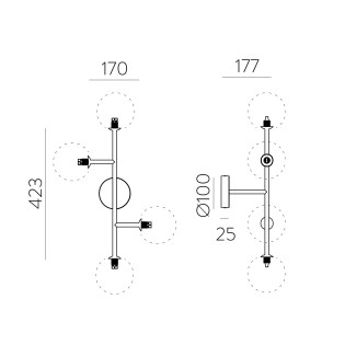 Wall Lamp Doris (4 lights)