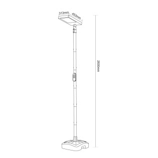 Lanterne IP65 CCT Solar LED Street Light (25W)