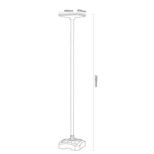 Helios IP54 CCT Solar LED Street Light (25W)