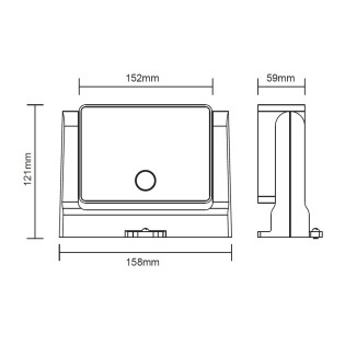 Ares IP65 CCT Solar LED Wall Lamp with Sensor (1.5W)