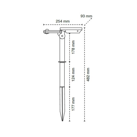 Ceci IP54 CCT Solar LED Wall Lamp with Sensor (1.8W)