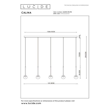 copy of Lámpara colgante LED Calina (7.4W)