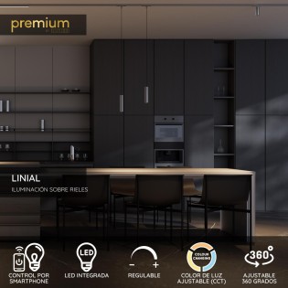 Bix Linial Smart 48V Single-Phase LED Track Light (8W)