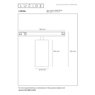 Mox Lineal Smart 48V LED Track Light (10W)