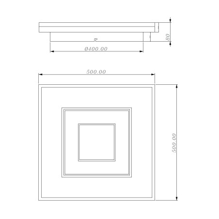 Dalmo SQ CCT Dim Smart LED Ceiling Light (40W)
