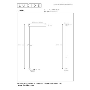 Accesorio de suspension para carril Linial