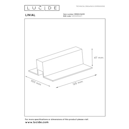 Caja de conexiones para carril Linial