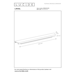 Cubierta para carril Linial